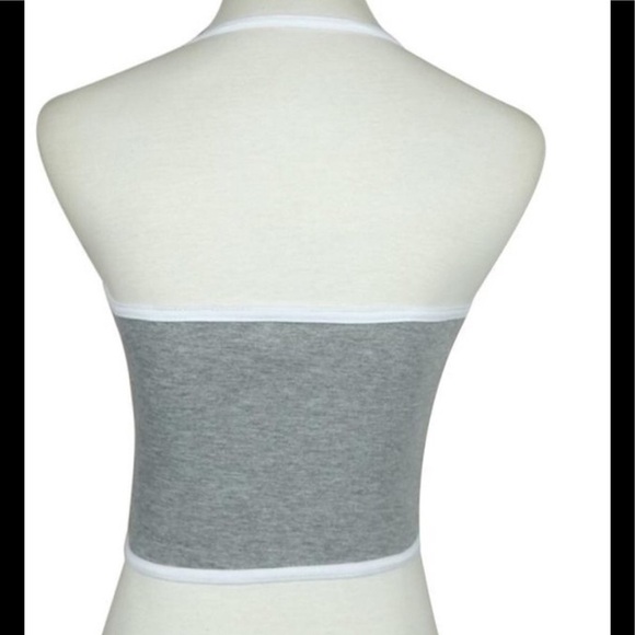 Crop Top Halter Gray 1616 - Picture 5 of 5
